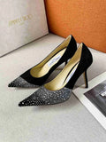 Black Suede Pumps U44602