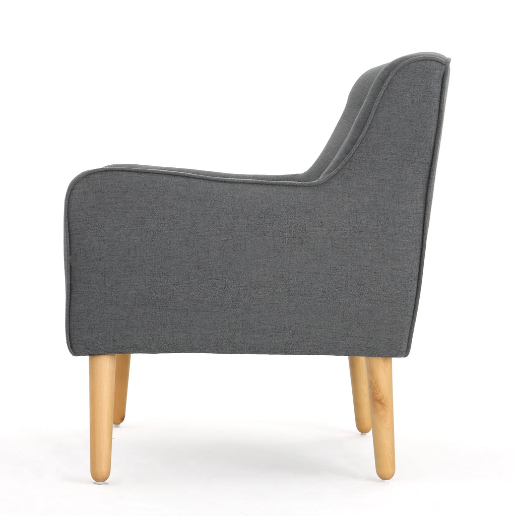 Charcoal Fabric Arm Chair S674