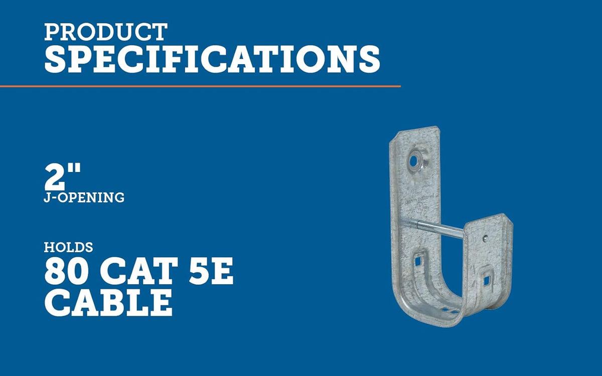 2 Cable Support J-Hook H894