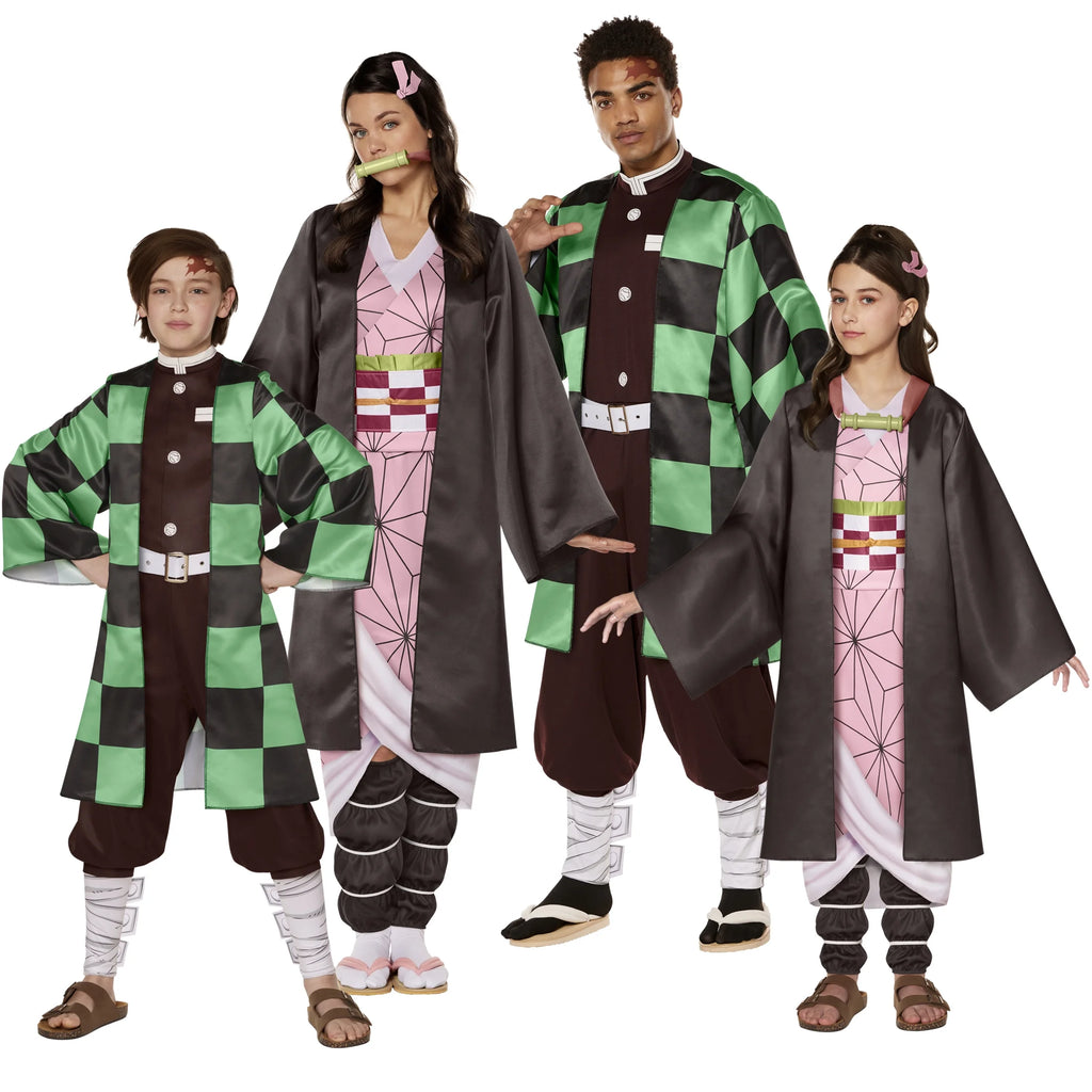 Demon Slayer Nezuko Halloween Costume Female Adult Multi-Color I341