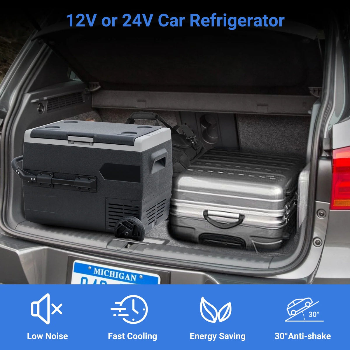 65L 12V/24V Electric Compressor Cool Box J7896