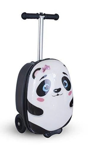 White Polly The Panda Scooter Suitcase P143
