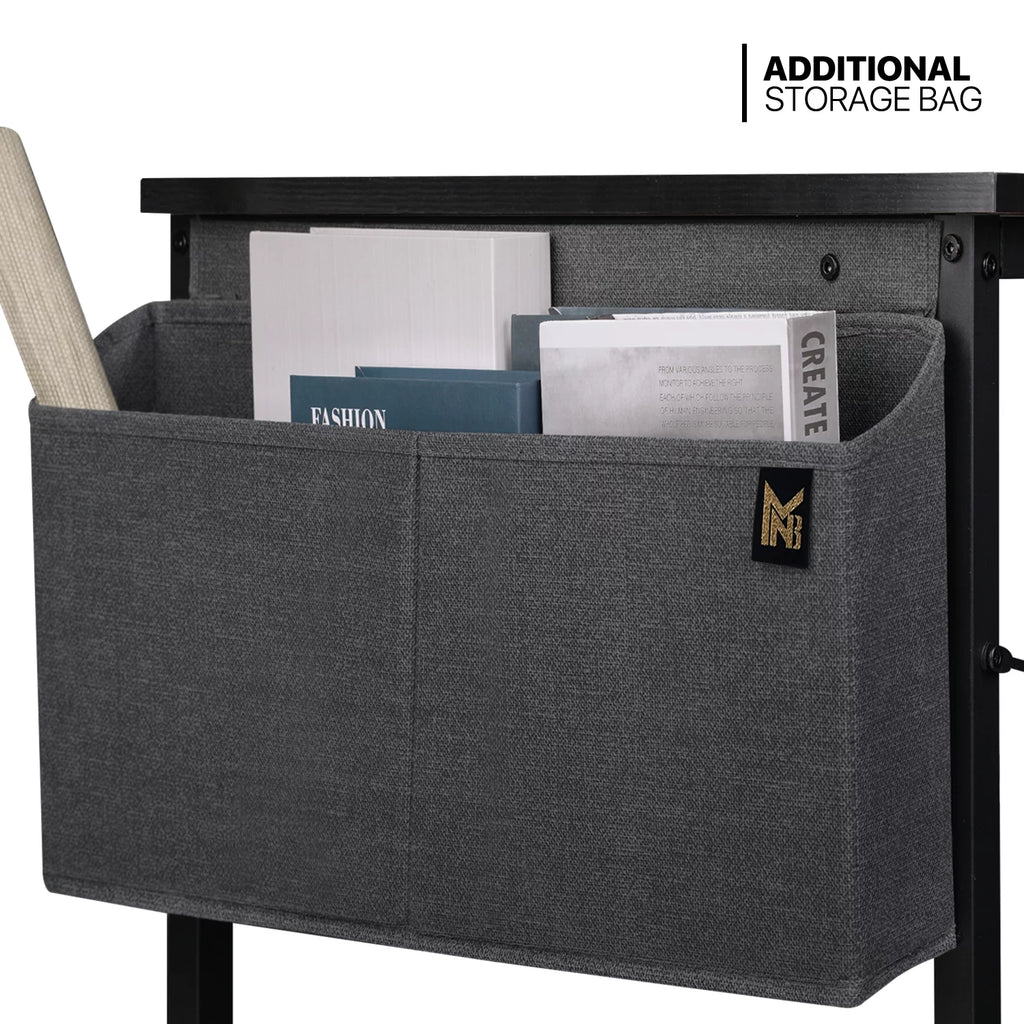 Black Computer Desk with Storage Bag N277760