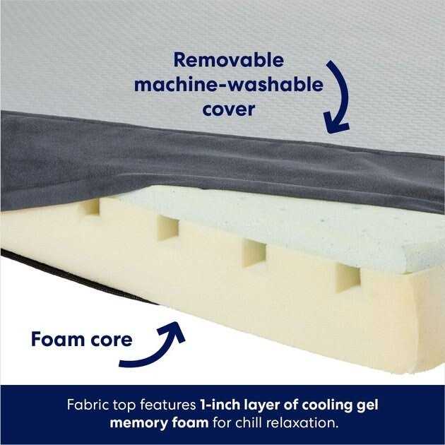 Large Cooling Orthopedic Dog Bed with Removable Cover C46146