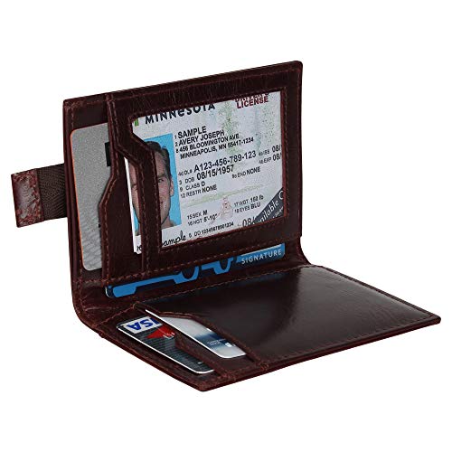 Genuine Leather Bifold Front Pocket Wallet L418513