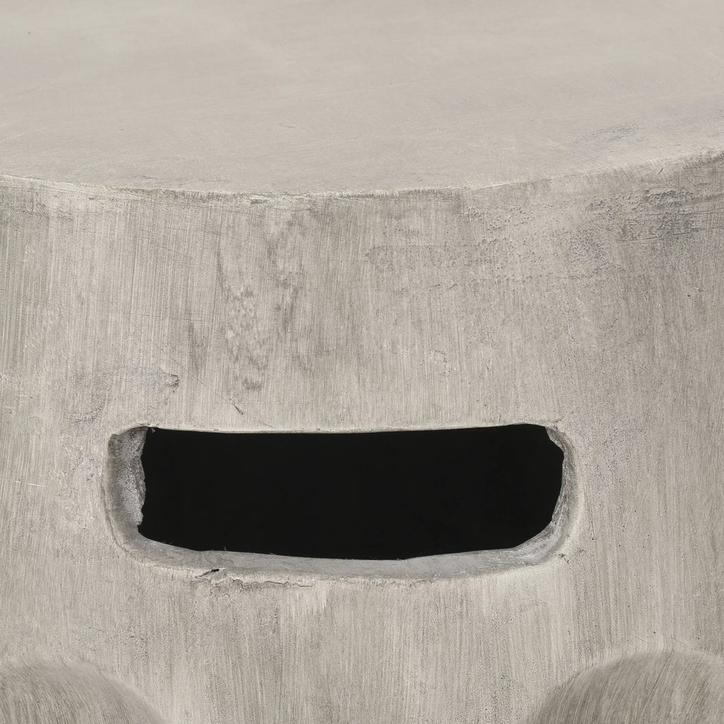 Contemporary Lightweight Concrete Accent Side Table Y111081
