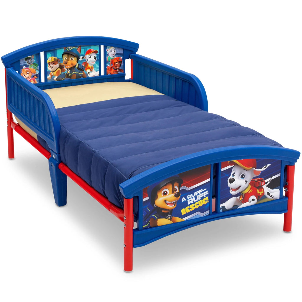 Blue Plastic Toddler Bed D853