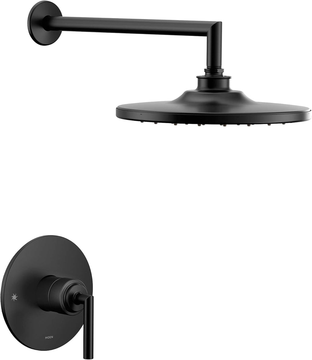 Matte Black 1-Handle Shower Trim Kit E2295