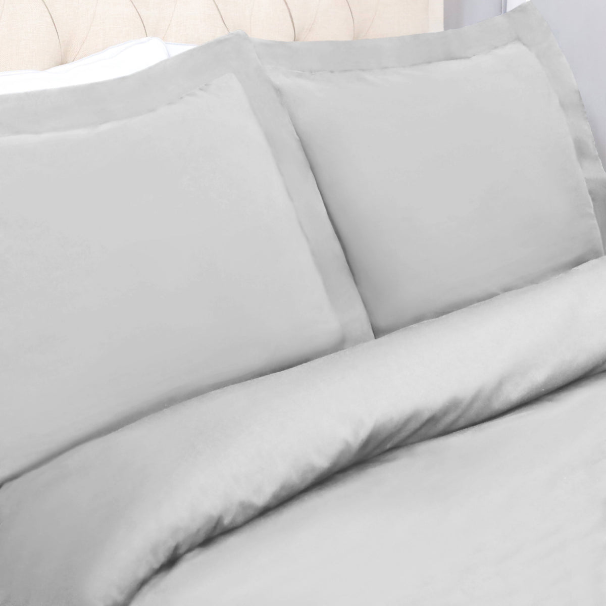 Matte Cotton Percale Duvet Cover Set Full/Queen W7875