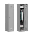 71" Tall Grey Steel Lockable Metal Locker P1375