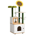 Cat Tree with Litter Box Enclosure and Scratching Posts R508759