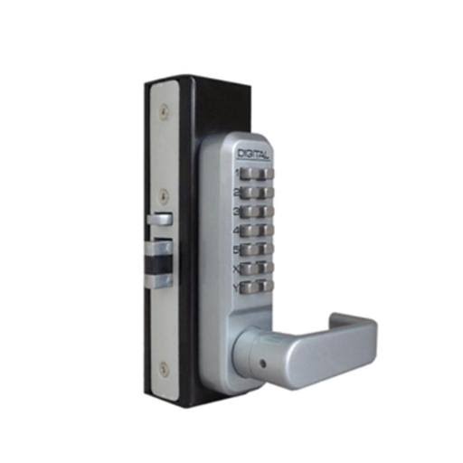 Mechanical Keyless Narrow Stile Lever Handle Lock with Passage Function and Double Sided Combination G3842