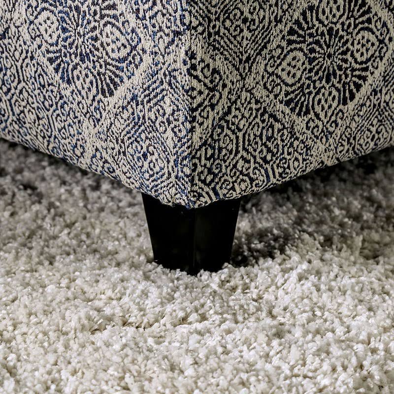 Ivory Navy Ottoman G75554
