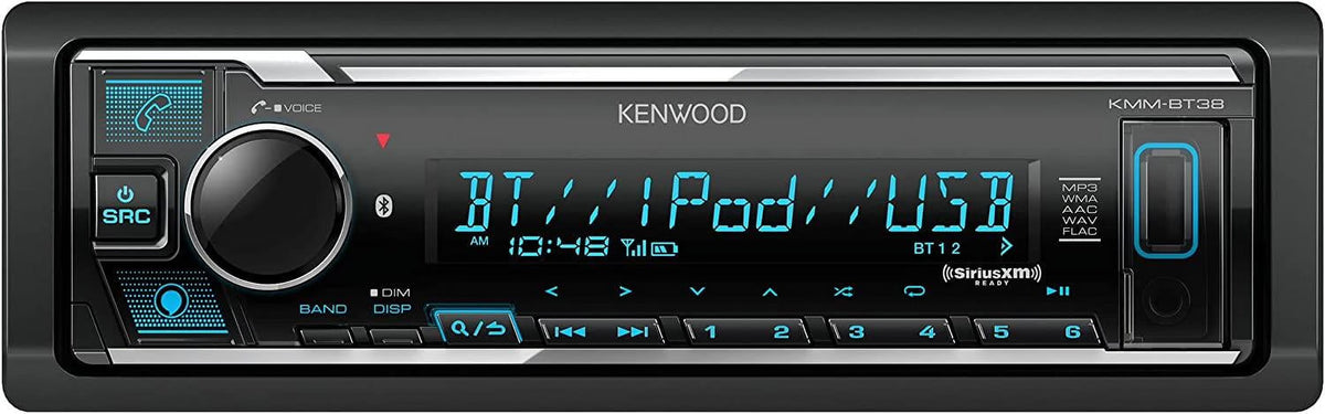 Single-Din Bluetooth Car Stereo with USB Port W1155