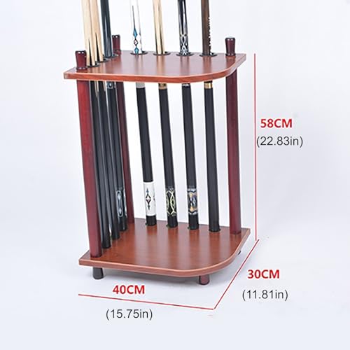 7 Hole Billiard Cue Rack J8136