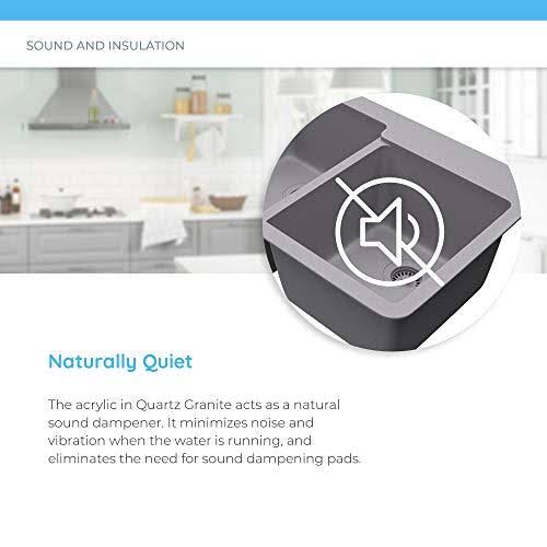 Quartz Granite Drop-in Kitchen Sink with Flange P415
