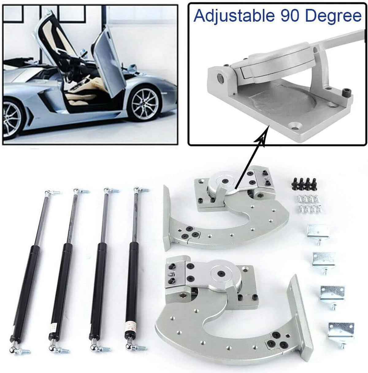 Lambo Doors Kit Universal Bolt on Vertical Door Hinge Kit G413178