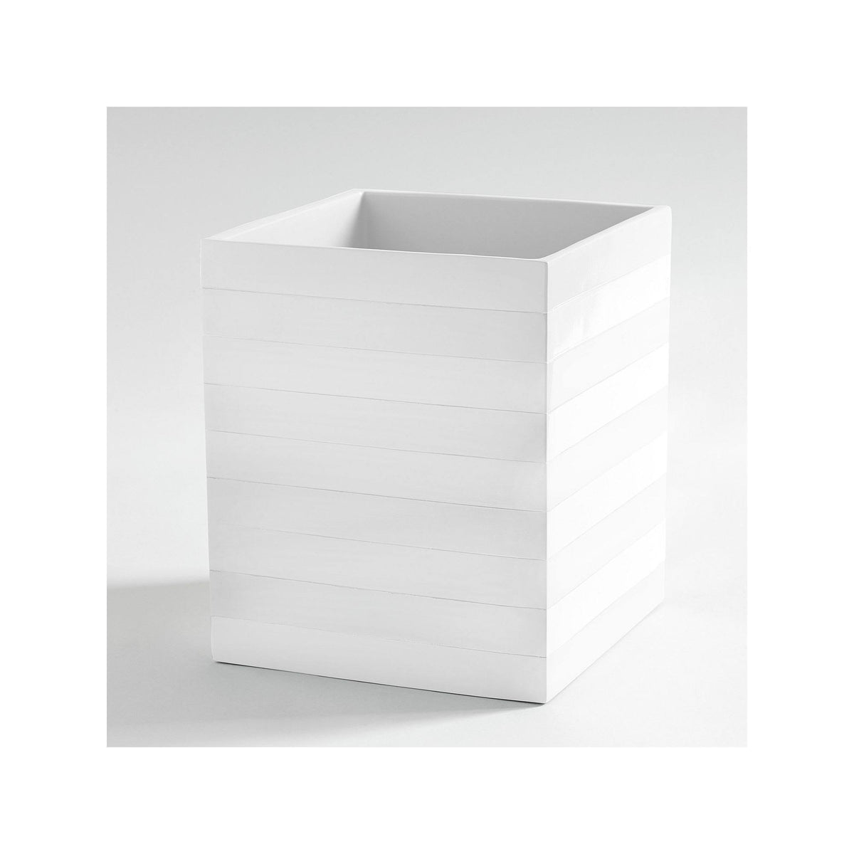 White Waste Basket D414