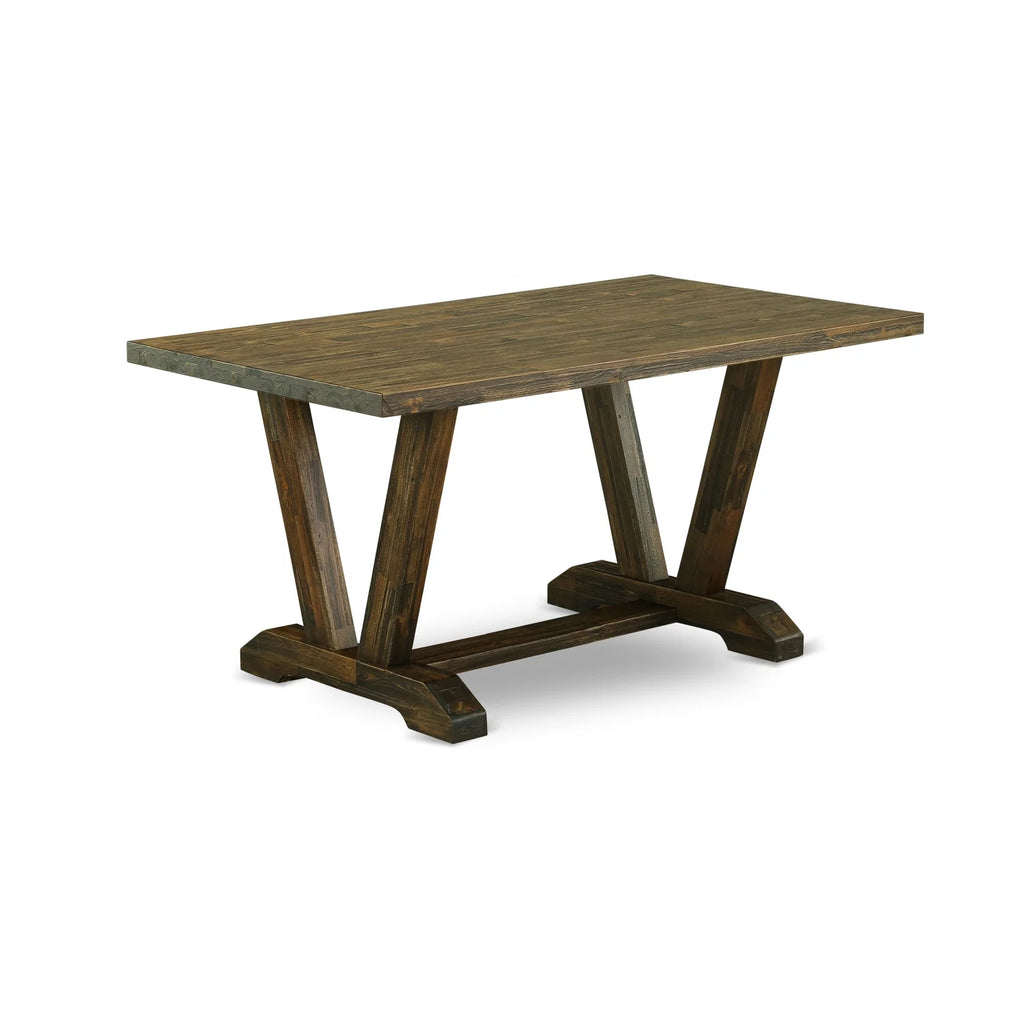 7 Piece Solid Wood Dining Table Set T326