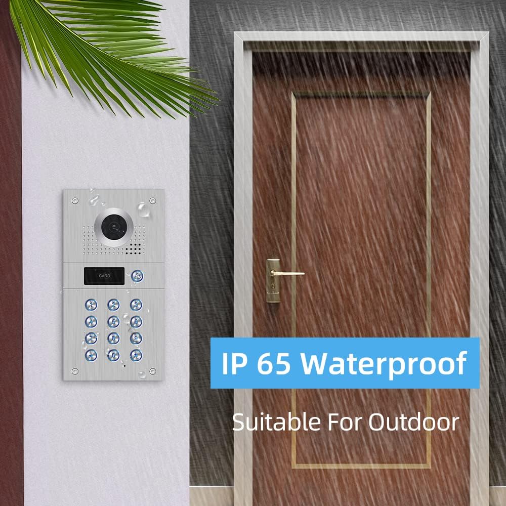7 Inch Wired Video Doorbell 960P Camera IP65 Waterproof P25702