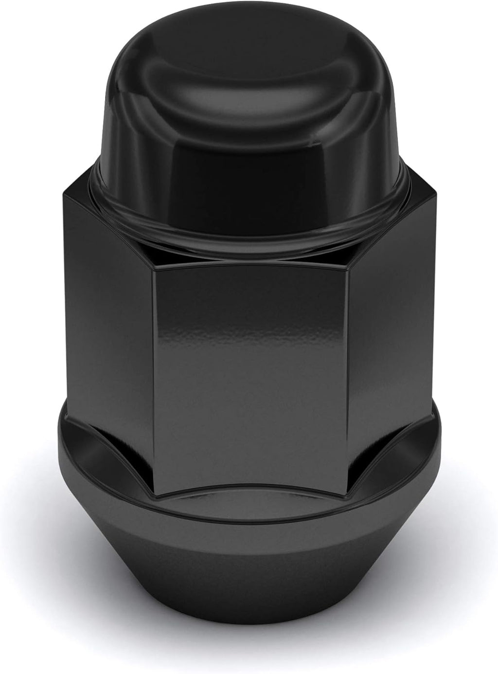 Black Chrome M12x1.50 Bulge Acorn Lug Nut, 20 Pack Y671