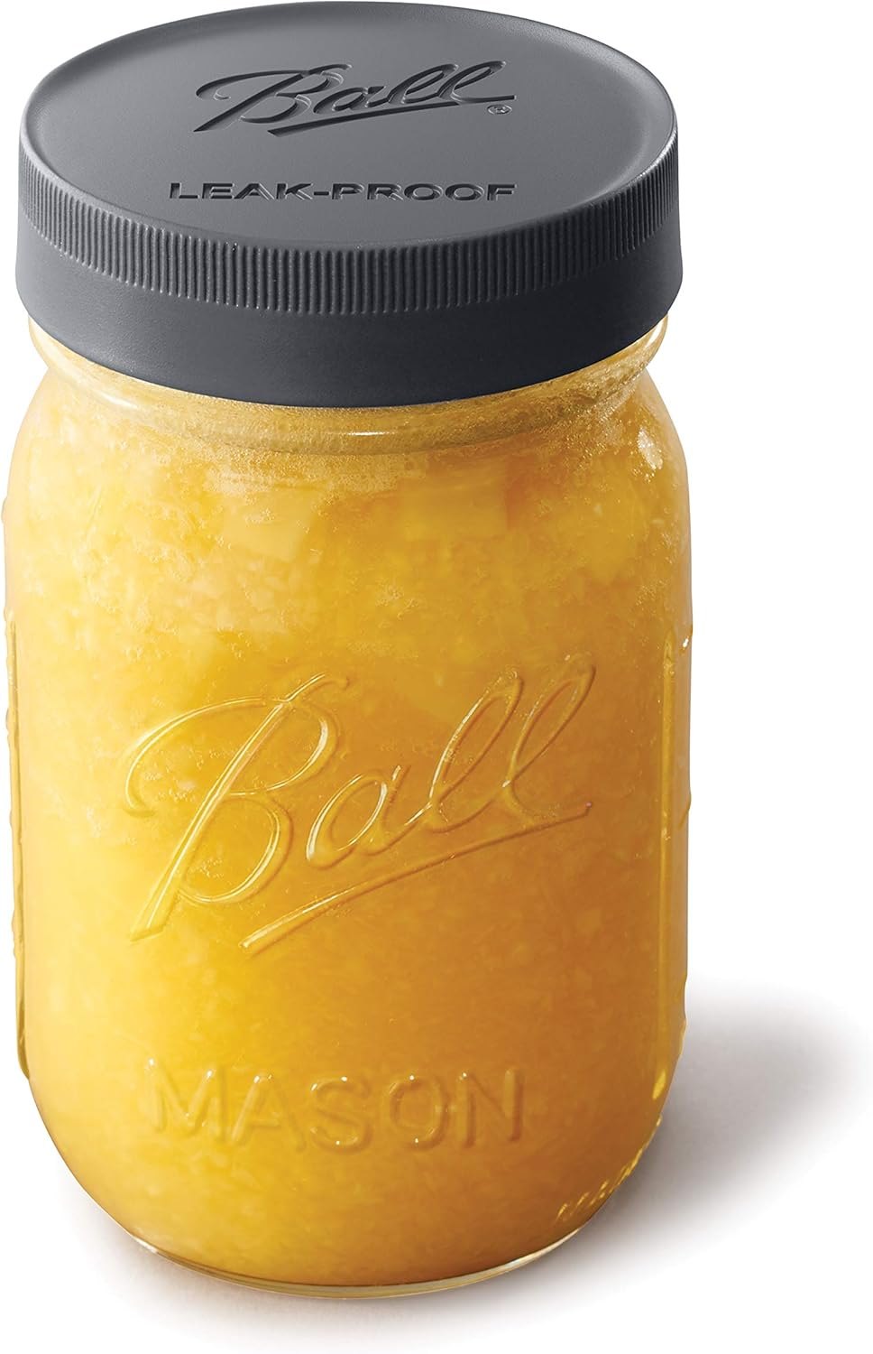 Black Plastic Leak-Proof Lids for Canning Jars, 6/Pack P857