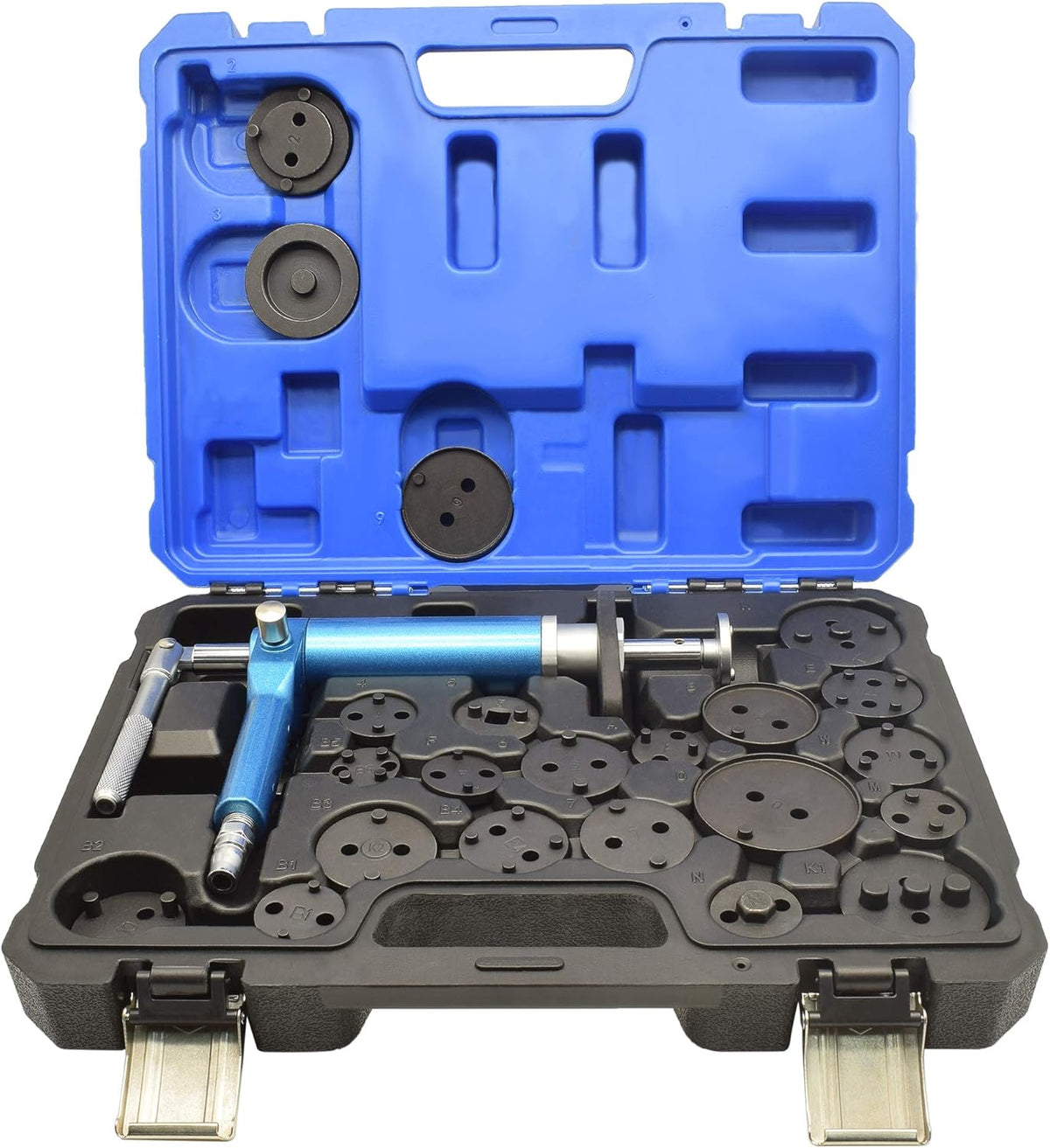 23 Pc Pneumatic Brake Caliper Wind Back Tool Kit with Adapters Y841