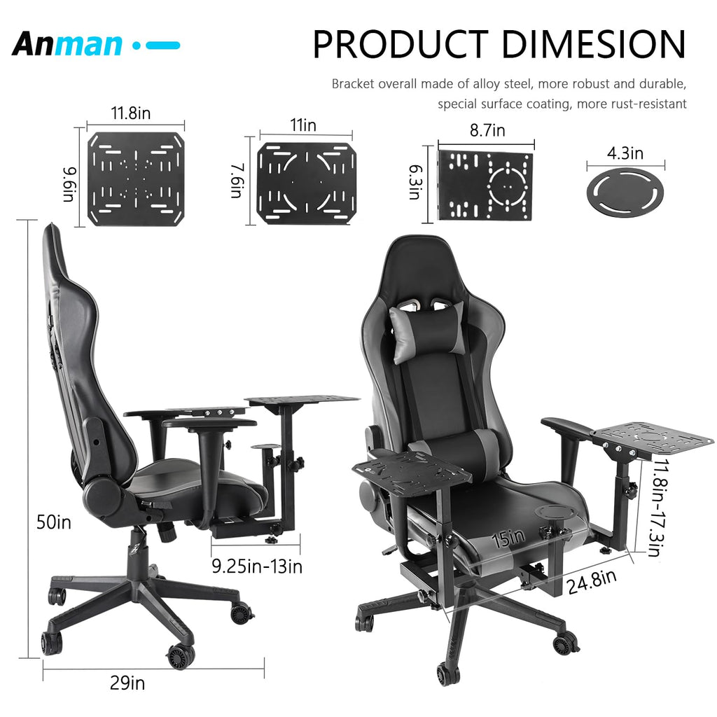 Multifunctional Flight Racing Simulator Cockpit Joystick Mount with Chair S325607