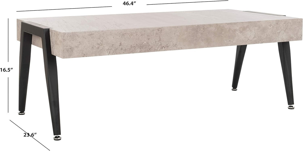Light Grey and Black Coffee Table X52138