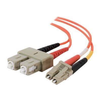 Orange LC-SC Duplex Multimode Fiber Optic Cable K332