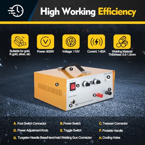 600W Electric Jewelry Spot Welder with Foot Switch S29688