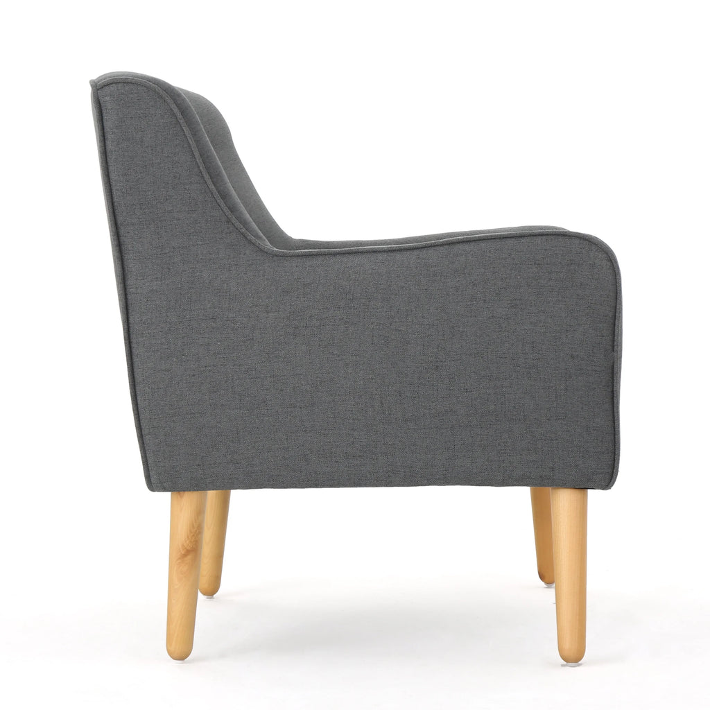 Charcoal Fabric Arm Chair S674