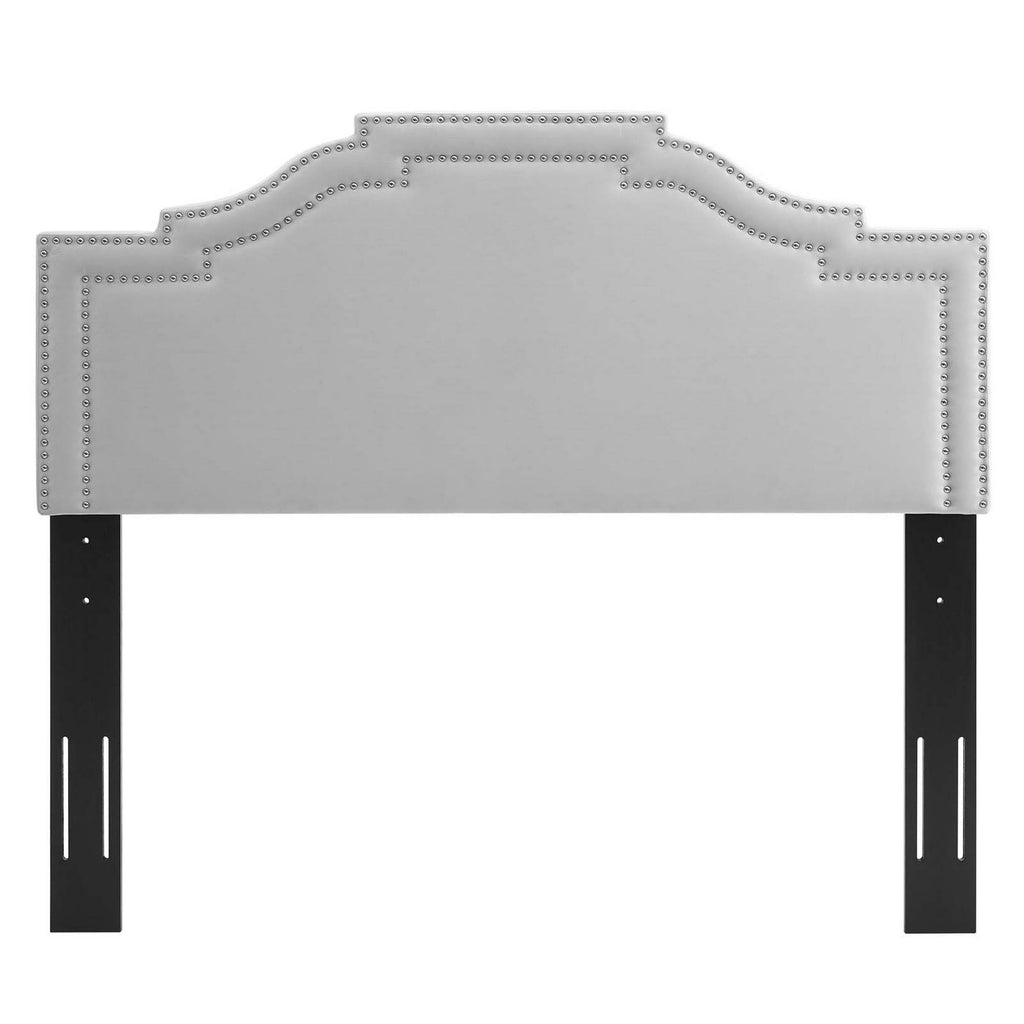 Light Gray King/California King Velvet Headboard A791