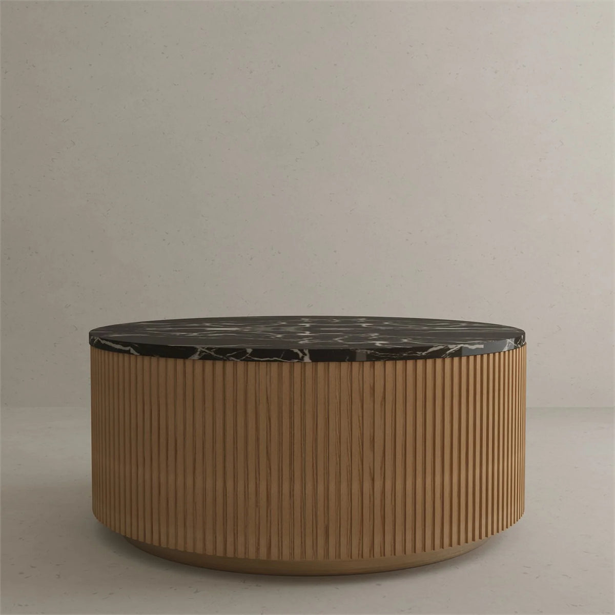 Black Faux Marble Wood Coffee Table E960