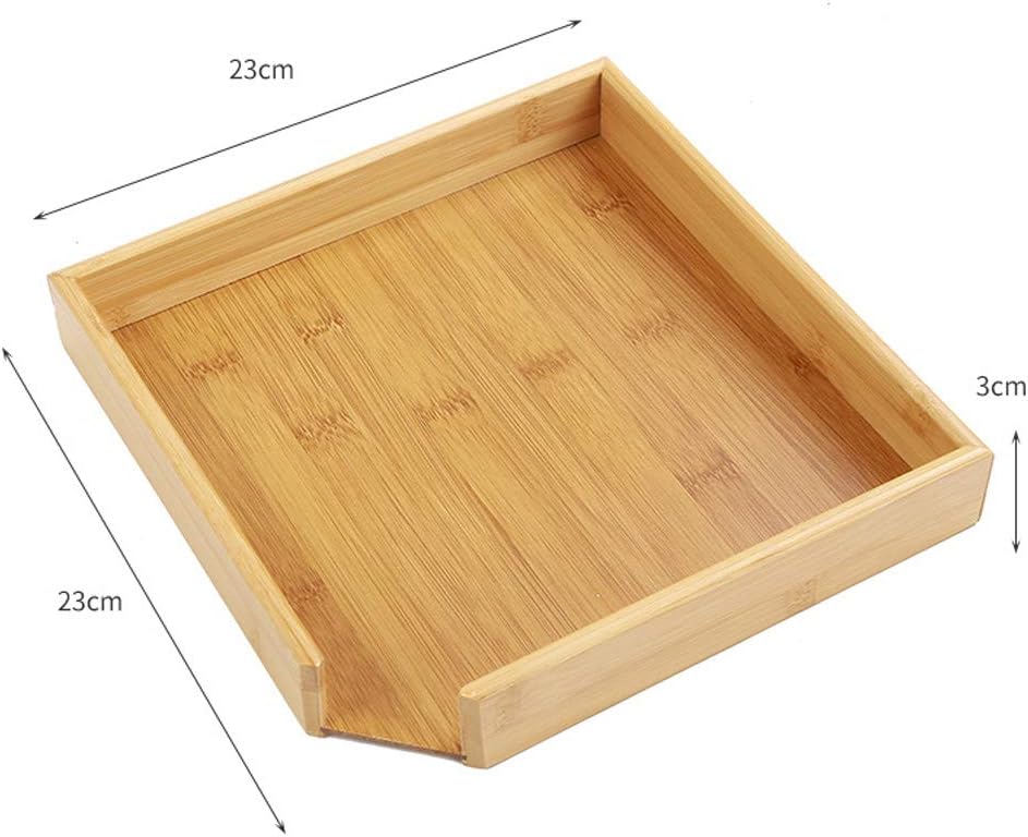 Bamboo Tea Storage Box Chest Drawer Display Cabinet Organizer X248683