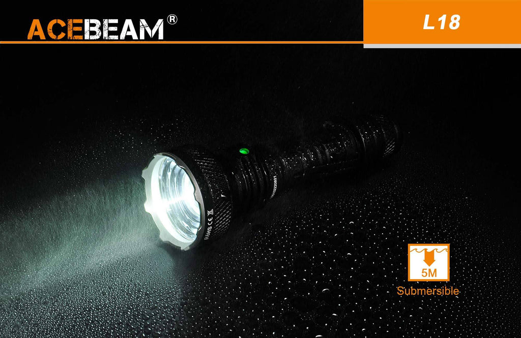 1500 Lumens LED Tactical Flashlight with Rechargeable 21700 Battery M731