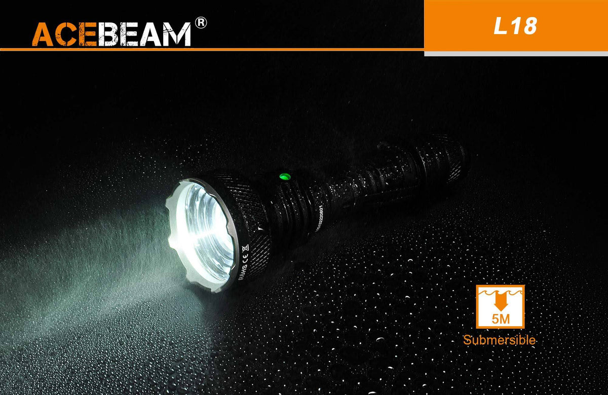 1500 Lumens LED Tactical Flashlight with Rechargeable 21700 Battery M731