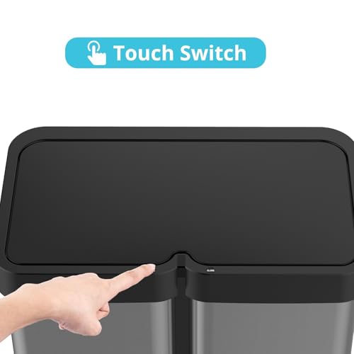 60 Liter Stainless Steel Motion Sensor Trash Can A263349