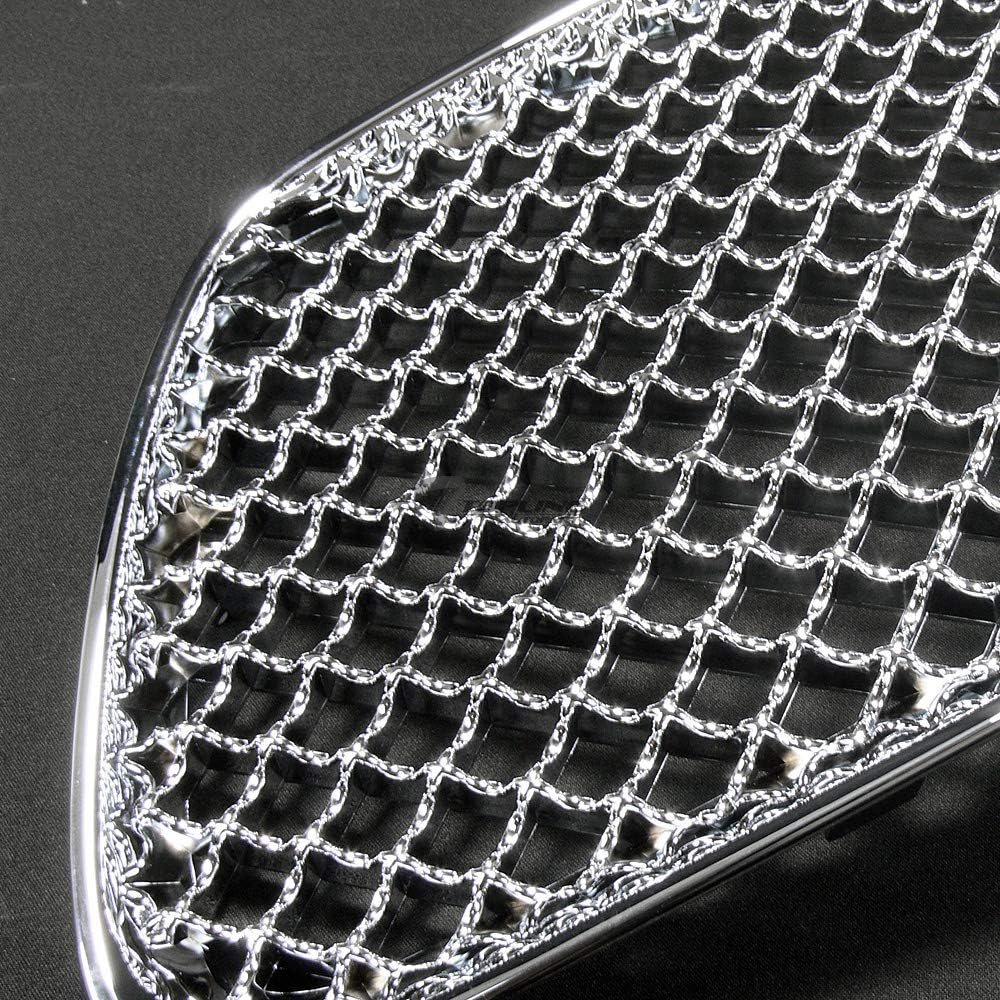 Chrome Mesh Front Hood Bumper Grill Grille ABS For 2011-2014 Dodge Charger S7624