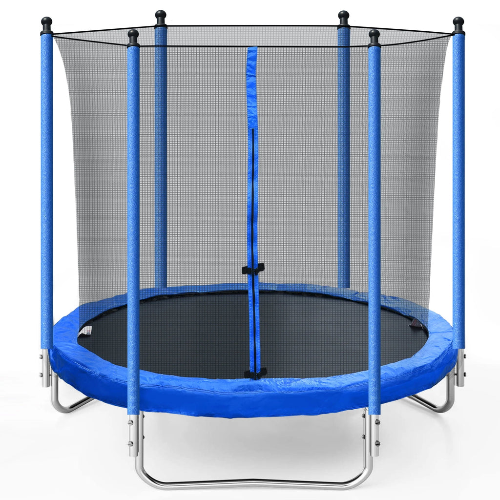 8FT Trampoline with Safety Enclosure Net and Ladder Q51271