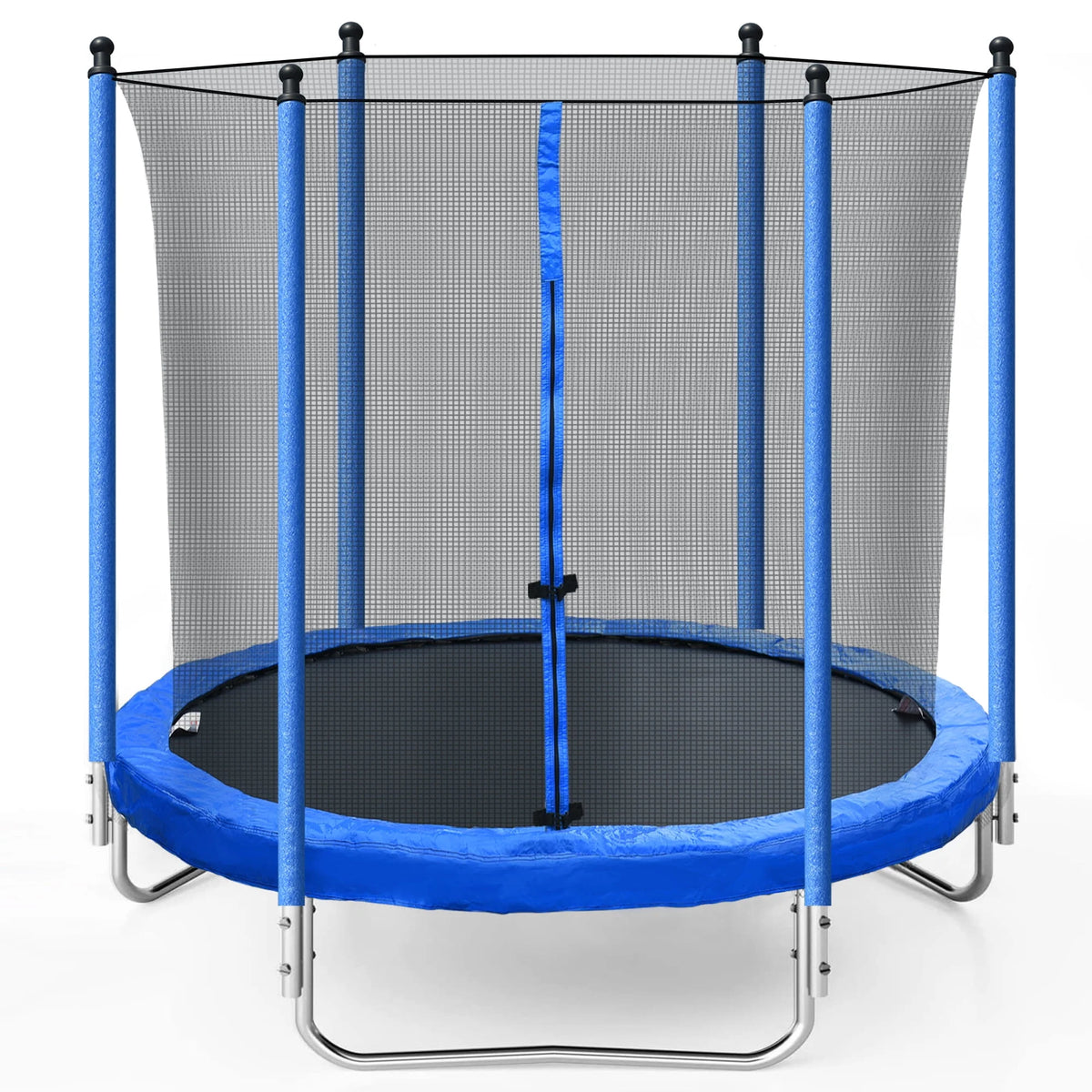 8FT Trampoline with Safety Enclosure Net and Ladder Q51271