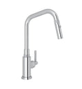 Polished Nickel Side Lever Pull Down Kitchen Faucet H431