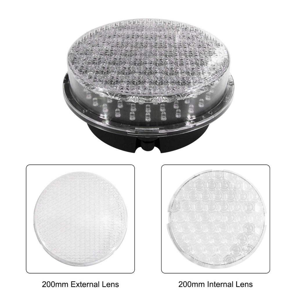 200mm 8inch Red Green Industrial LED Traffic Light with PC Housing Waterproof IP65 H416230