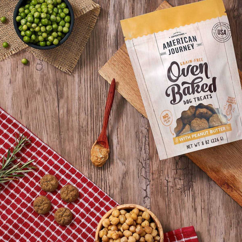 Peanut Butter Grain-Free Oven Baked Crunchy Biscuit Dog Treats R527088
