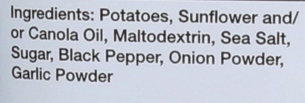 Sea Salt Pepper And Onion Potato Chips, 8 OZ E346014