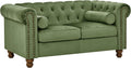 Large Velvet Two-Seat Sofa F5715