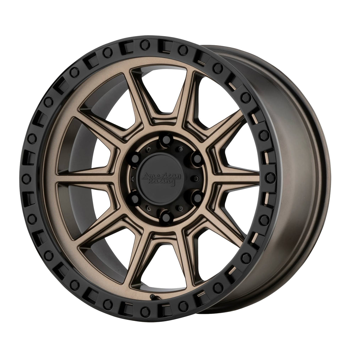 18x9 Matte Bronze Black Lip Wheel A3987