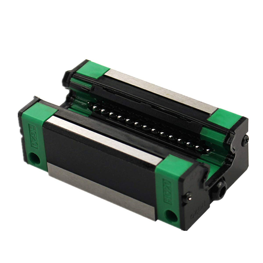 Linear Rail 2X HGR20-1000mm Slide Guideway + 4X HGH20CA Bearing Block Carriage for DIY CNC M2714