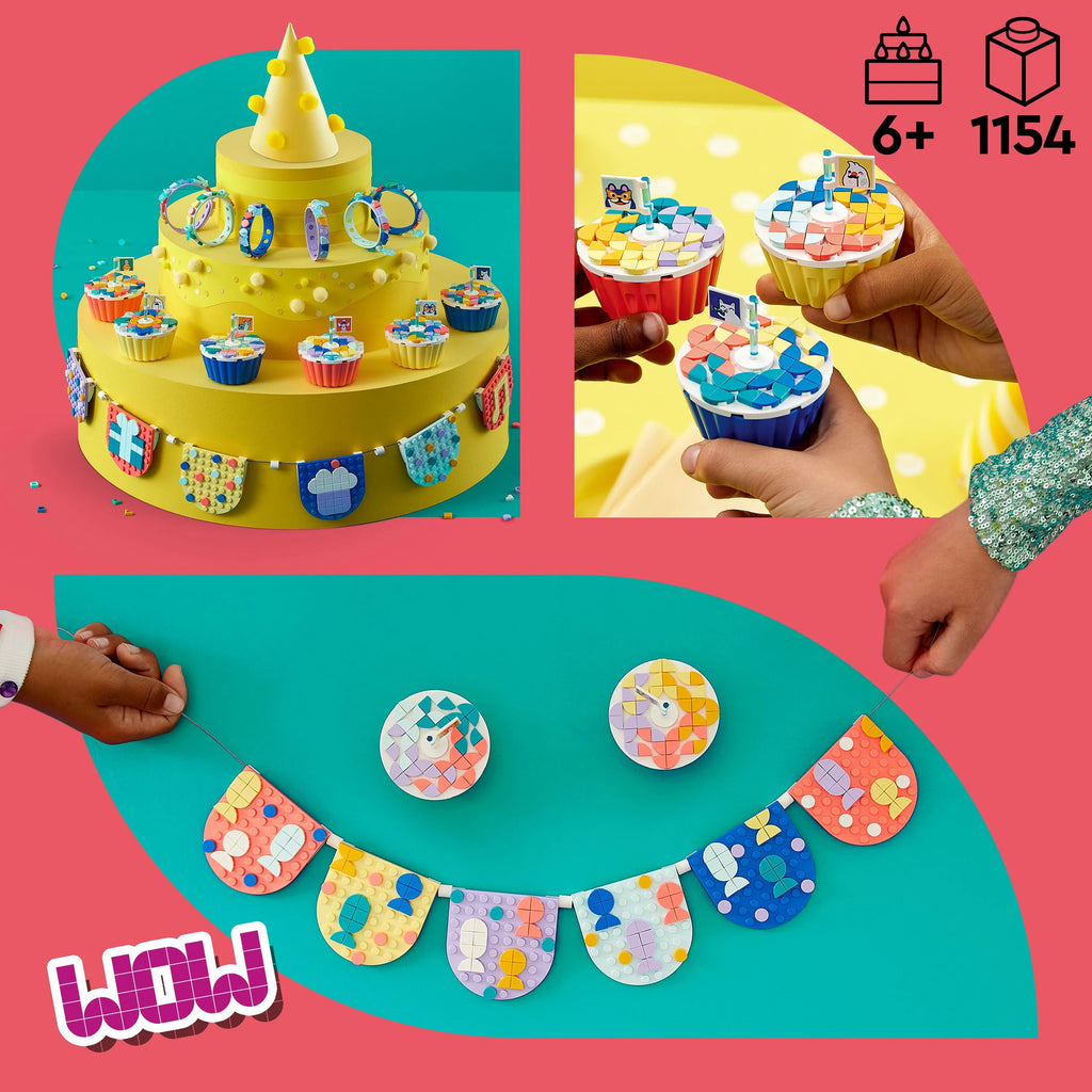 Arts & Crafts Party Kit with Toy Cupcakes, Bracelets, and Bunting M954