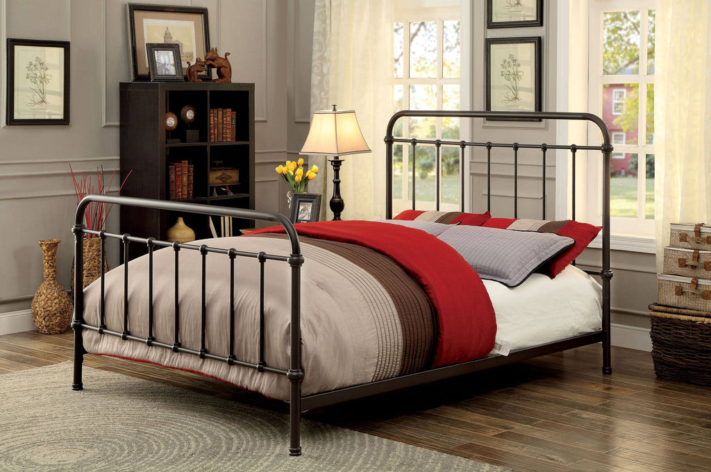 Dark Bronze King Bed X25904